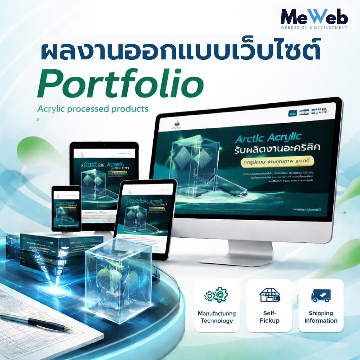 เว็บไซต์ออกแบบผลิตภัณฑ์อะคริลิค 1 arcti
